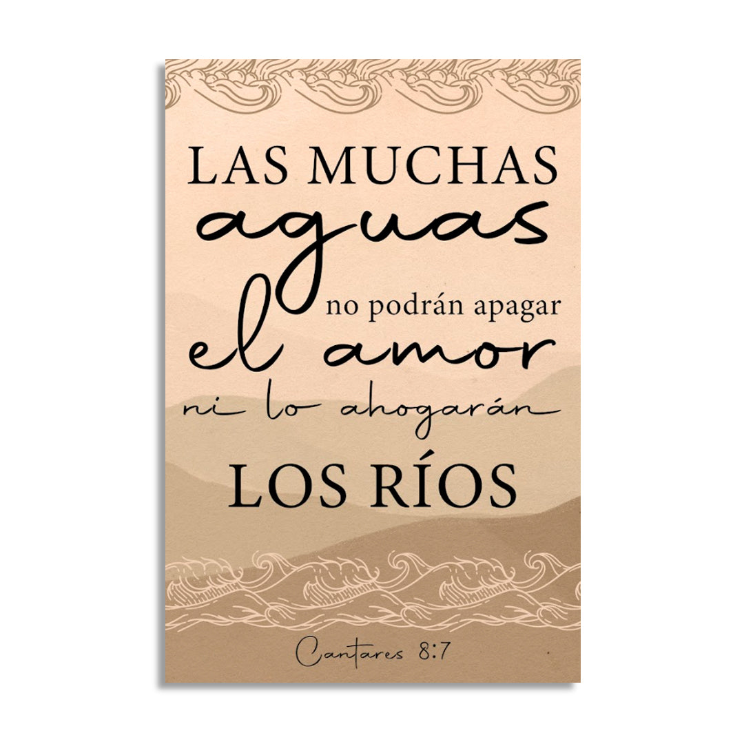 "CANTARES 8:7" cuadro decorativo