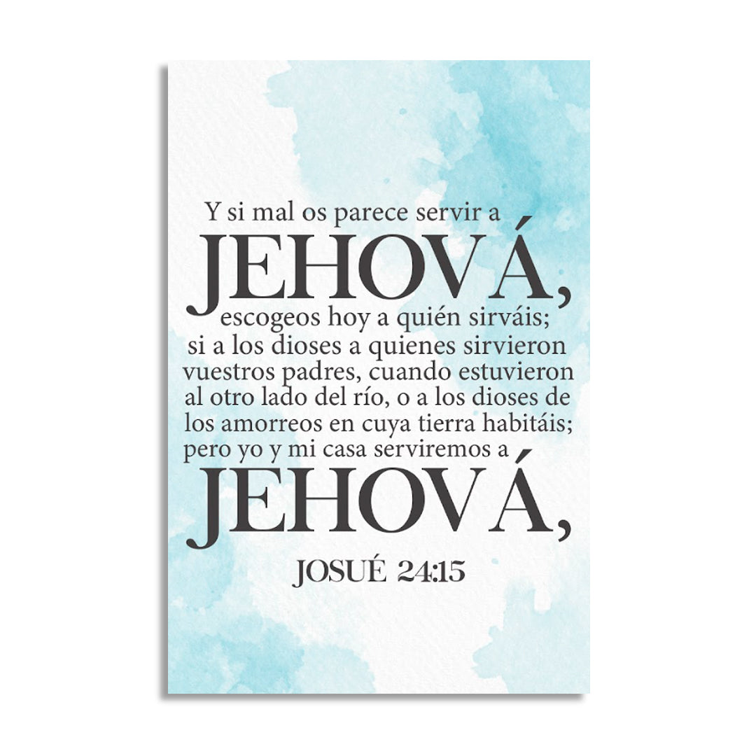 "JOSUÉ 24:15" cuadro decorativo