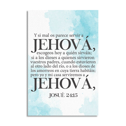 "JOSUÉ 24:15" cuadro decorativo