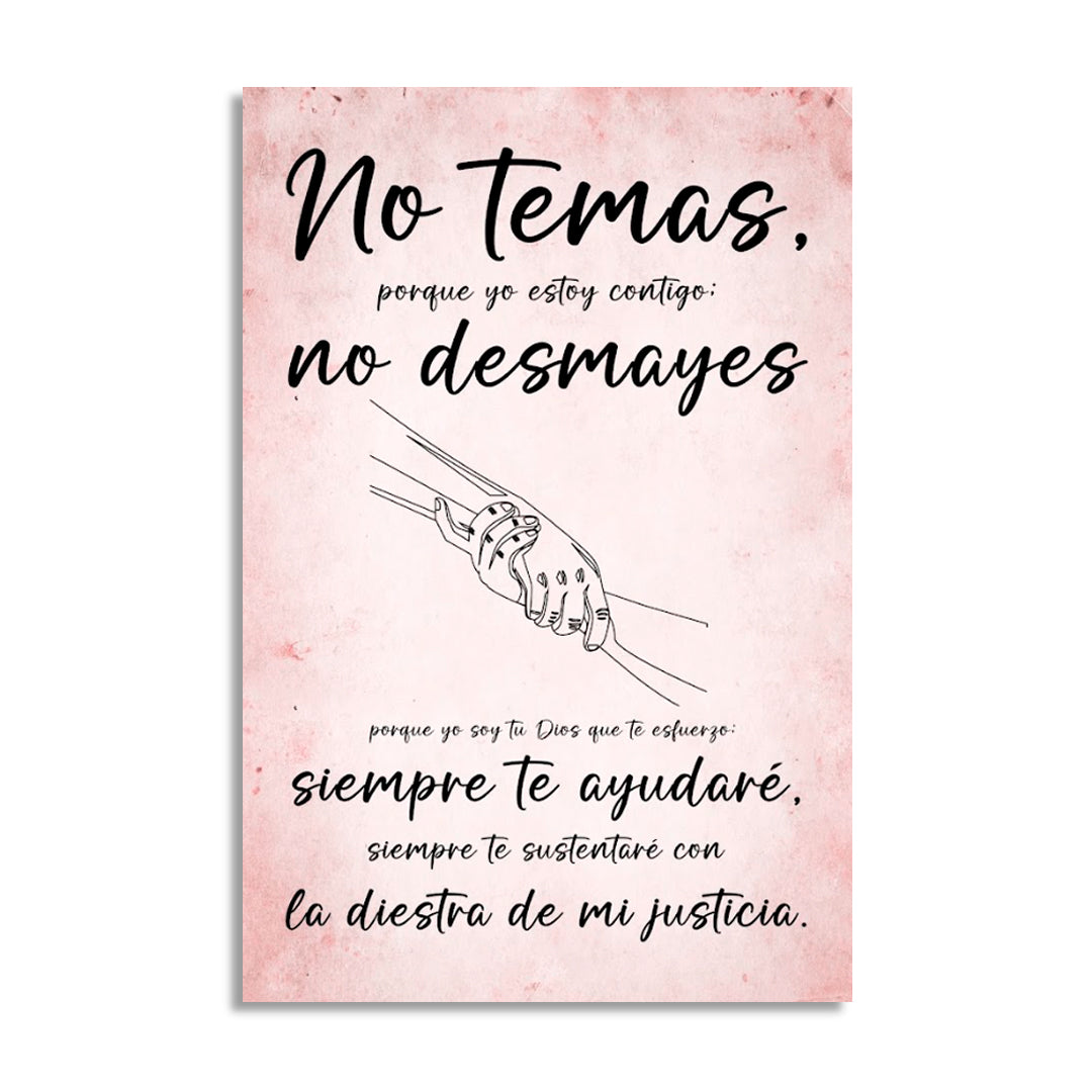 "NO TEMAS" cuadro decorativo