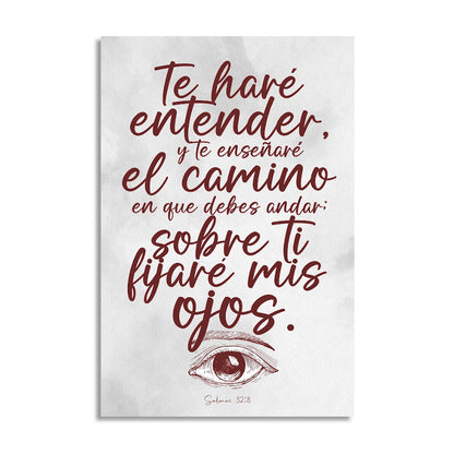 "SALMOS 32:8" cuadro decorativo