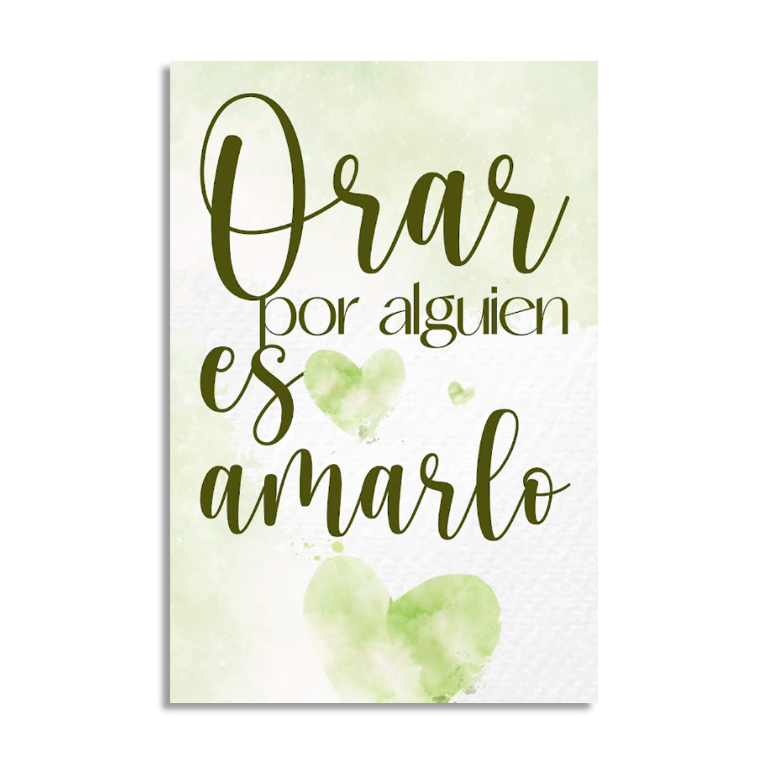 "ORAR ES AMOR" cuadro decorativo