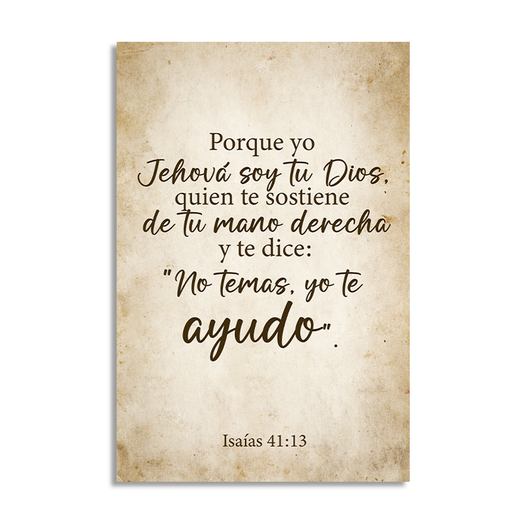 "ISAÍAS 41:13" cuadro decorativo