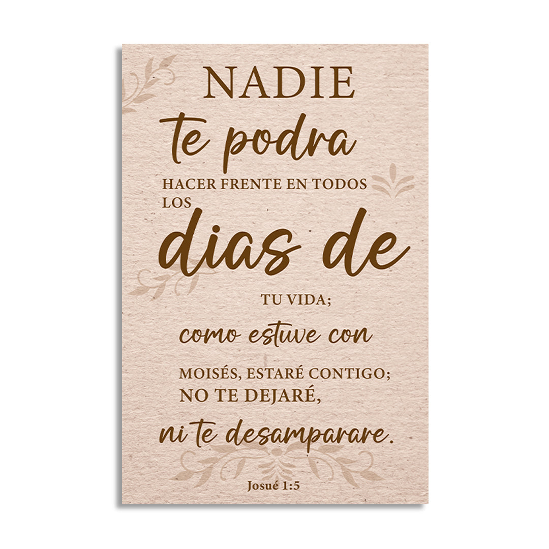 "JOSUÉ 1:5" cuadro decorativo