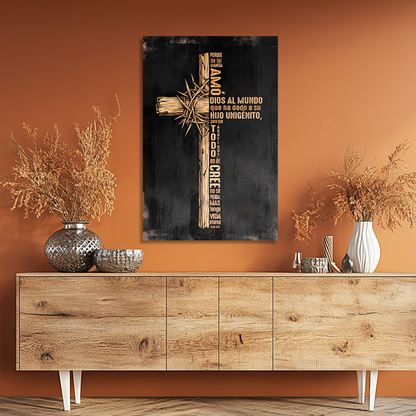 "JUAN 3:16" cuadro decorativo