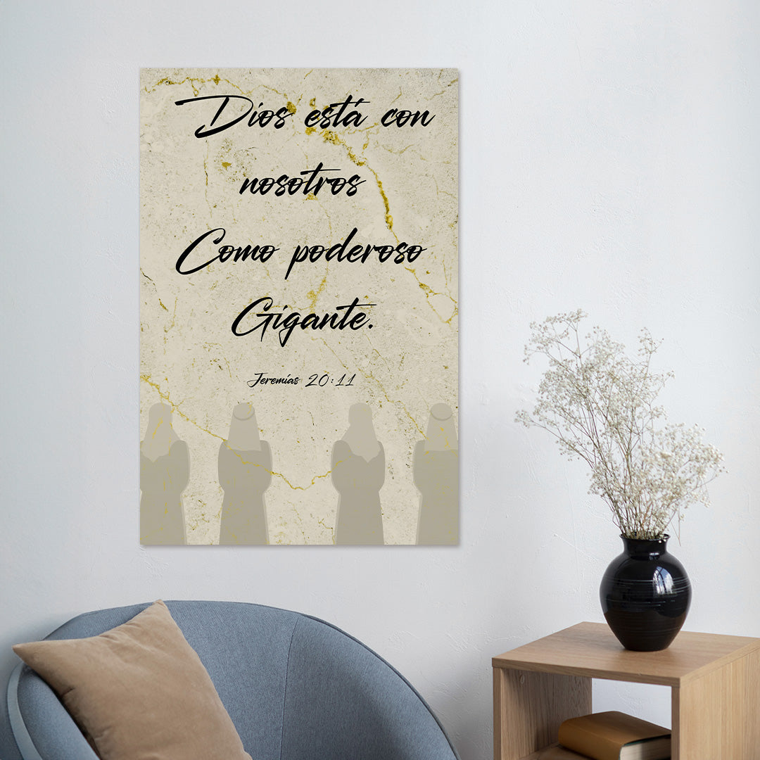 "JEREMÍAS 20:11" cuadro decorativo