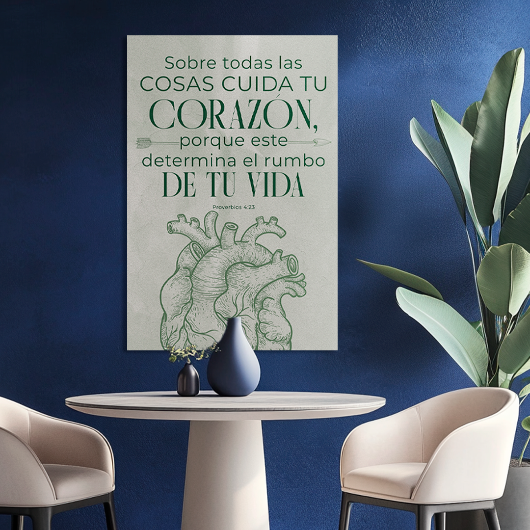 "PROVERBIOS 4:23" cuadro decorativo