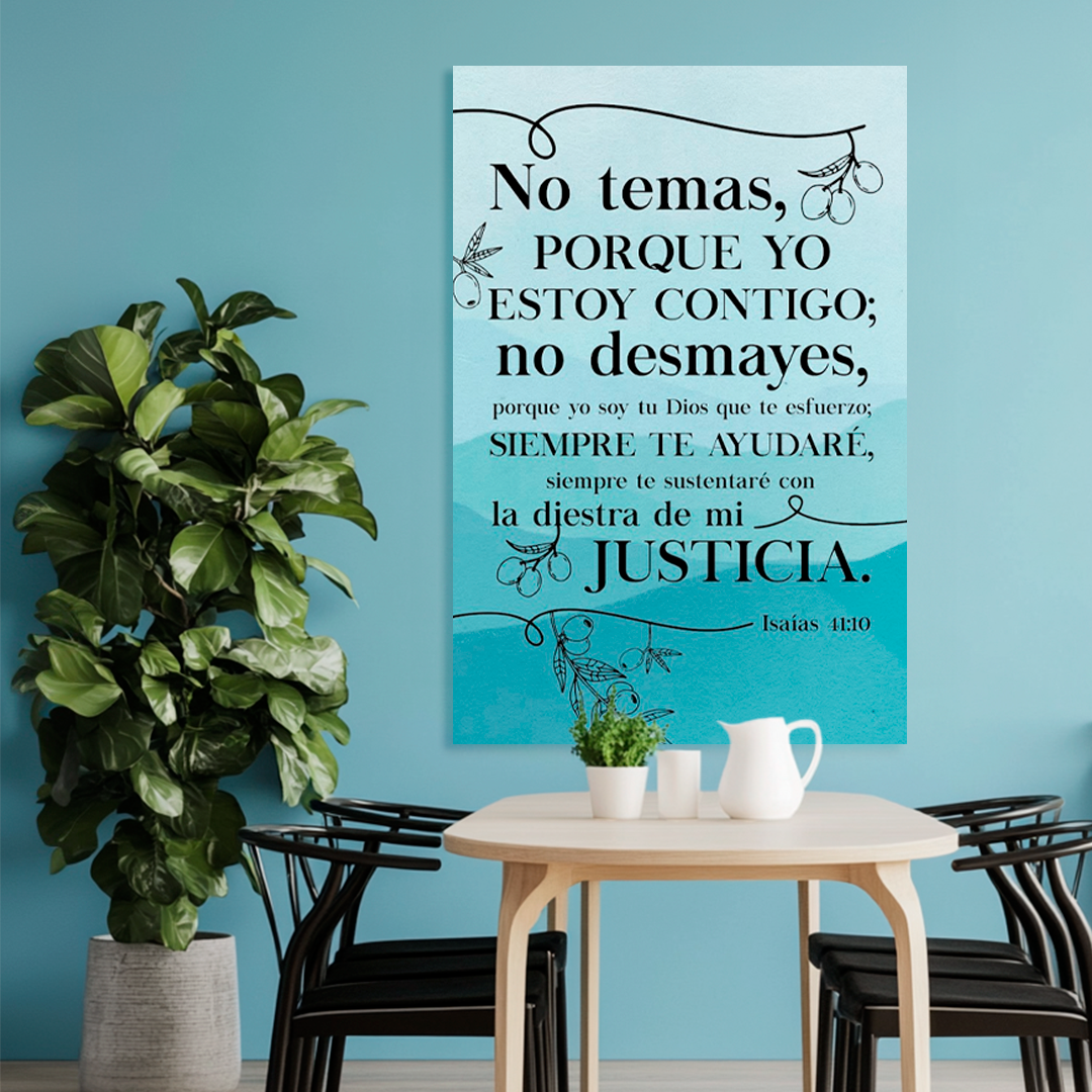 "ISAÍAS 41:10" cuadro decorativo