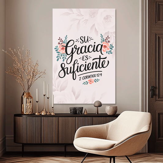 "2 CORINTIOS 12:9" cuadro decorativo