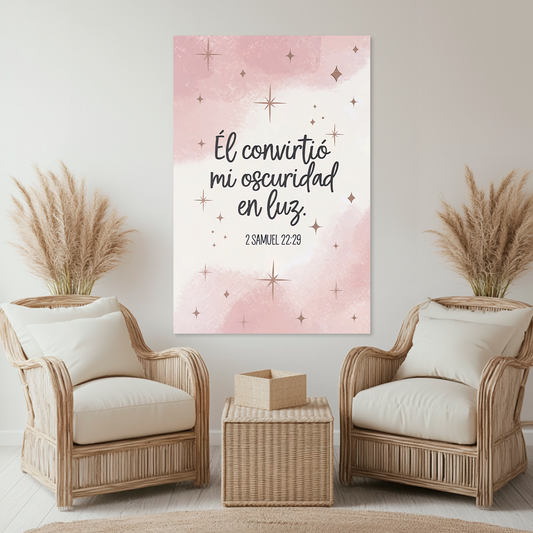 "2 SAMUEL 22:29" cuadro decorativo