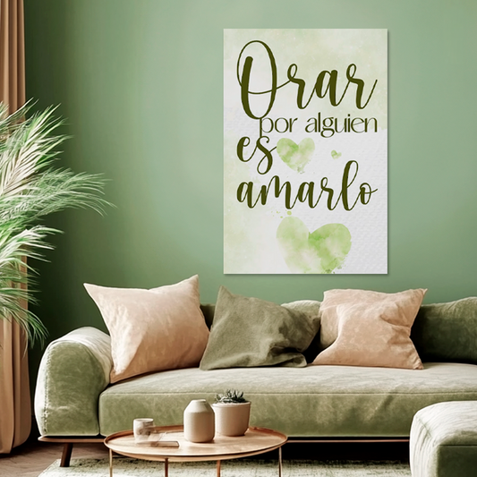 "ORAR ES AMOR" cuadro decorativo