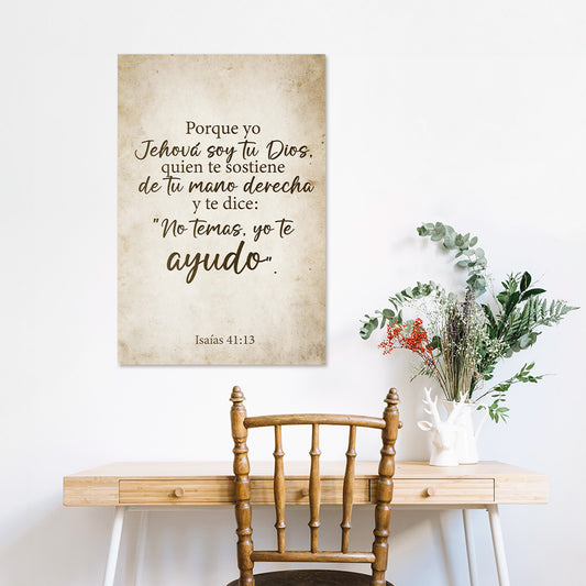 "ISAÍAS 41:13" cuadro decorativo