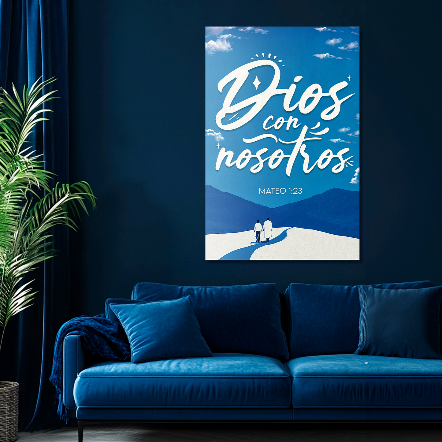 "DIOS CON NOSOTROS" cuadro decorativo