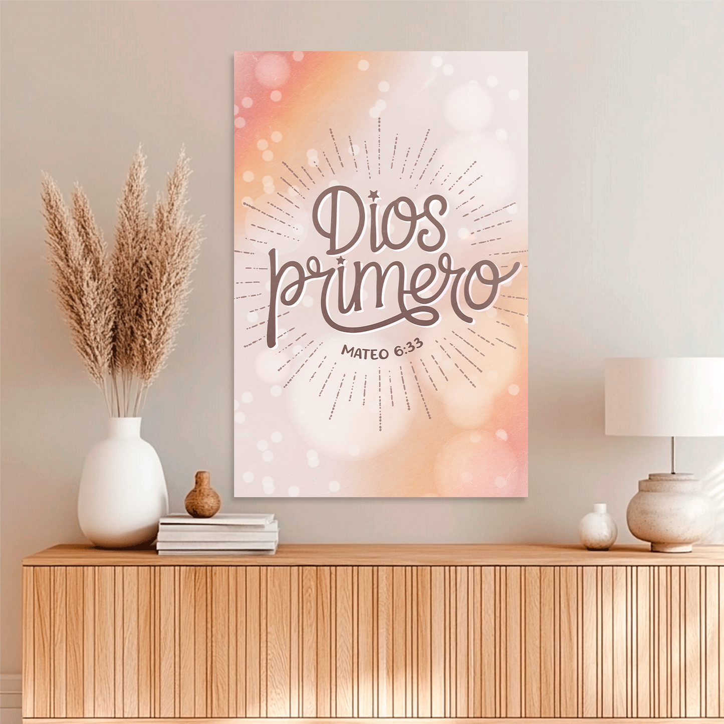 "DIOS PRIMERO" cuadro decorativo