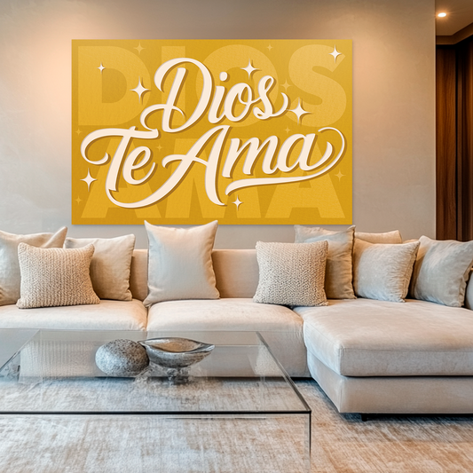 "DIOS TE AMA" cuadro decorativo