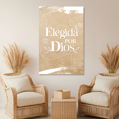 "ELEGIDA POR DIOS" cuadro decorativo