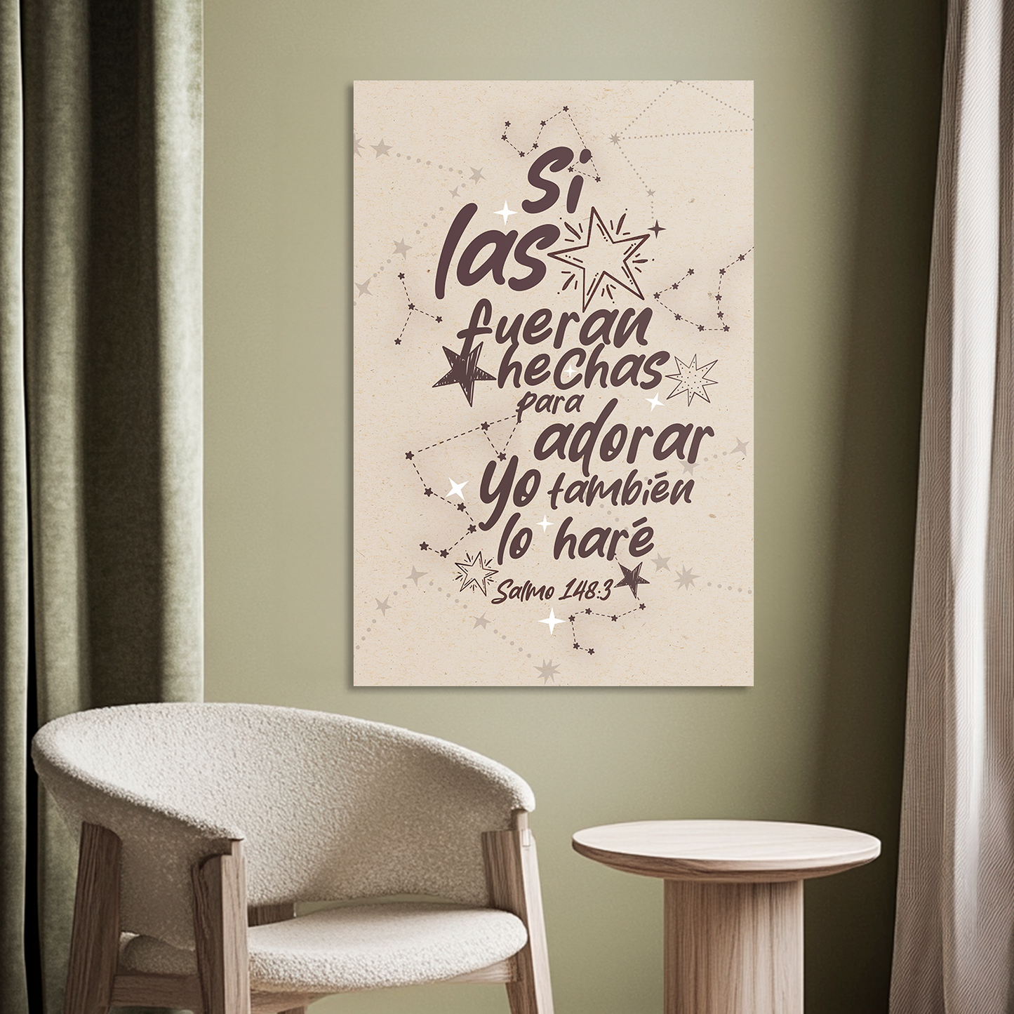 "SALMO 148:3" cuadro decorativo