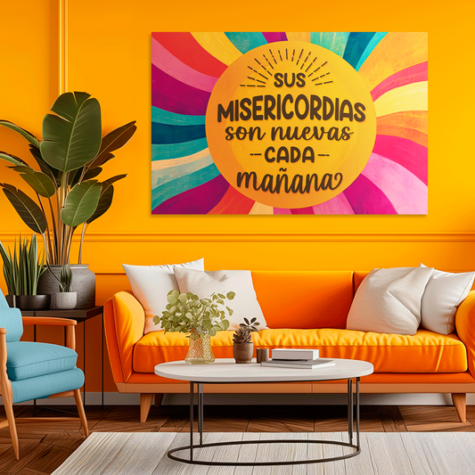 "SUS MISERICORDIAS SON NUEVAS" cuadro decorativo