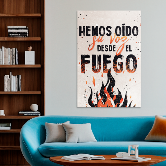 "VOZ DESDE EL FUEGO" cuadro decorativo