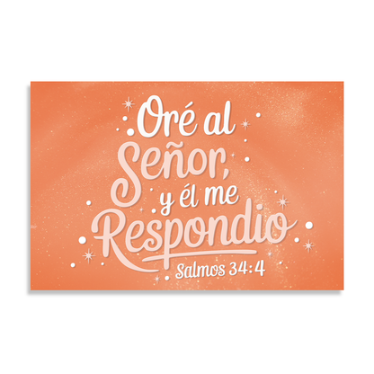 "SALMOS 34:4" cuadro decorativo