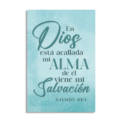 "SALMOS 62:1" cuadro decorativo