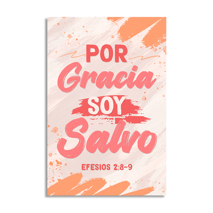 "EFESIOS 2:8-9" cuadro decorativo