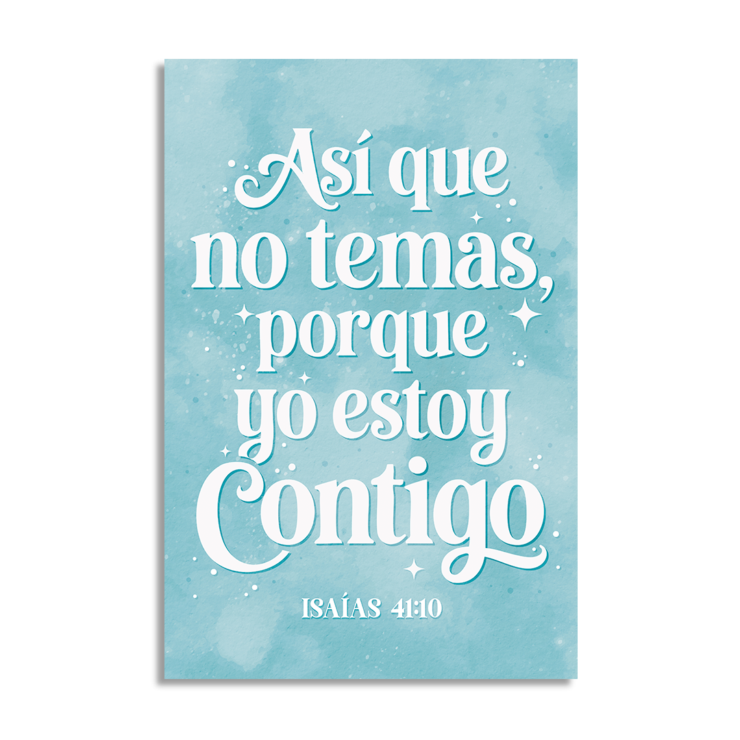 "ISAÍAS 41:10" cuadro decorativo