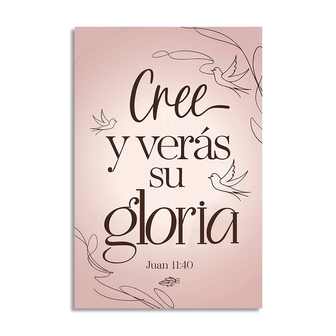 "JUAN 11:40" cuadro decorativo