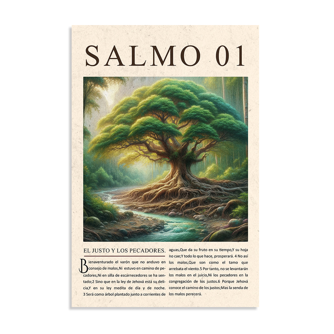 "SALMO 01" cuadro decorativo